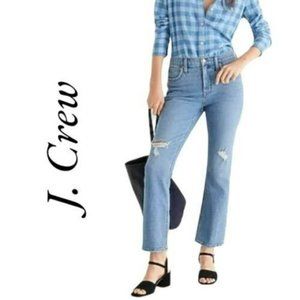 J. Crew 9" Demi Boot Crop Jean in Rocky Wash - BH771 size 28 Fall 2022
